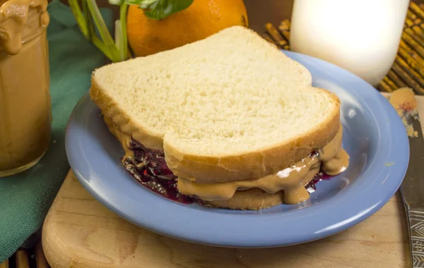 Peanut butter and jelly — Stock Photo, Image