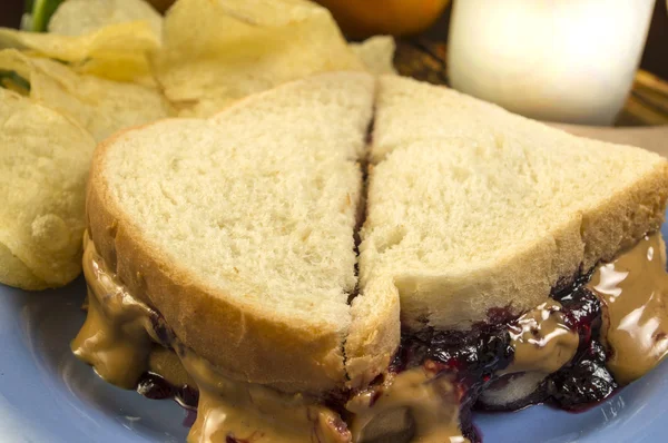 Peanut butter lunch — Stock Photo, Image