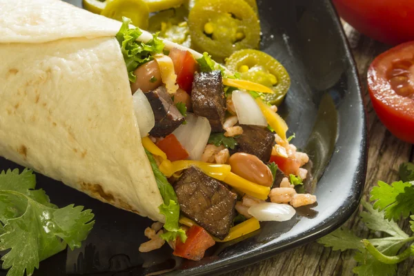 Beef burrito — Stock Photo, Image