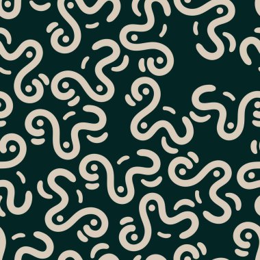 yeşil soyut ve pürüzsüz desenli yaratıcı vintage tasarım arka plan çizimi