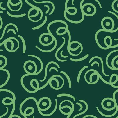 yeşil soyut ve pürüzsüz desenli yaratıcı vintage tasarım arka plan çizimi
