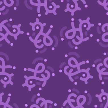 mor menekşe soyut dikişsiz desen yaratıcı vintage tasarım arka plan illüstrasyonu