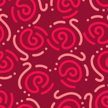 kırmızı soyut ve pürüzsüz desenli yaratıcı vintage tasarım arka plan çizimi