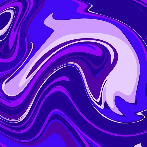 Purple Color Psychedelic Fluid Art Abstract Background Concept Design Vector — Stock Vector