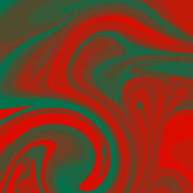 kırmızı yeşil psikedelik sıvı sanat soyut arkaplan konsept tasarım vektör çizimi