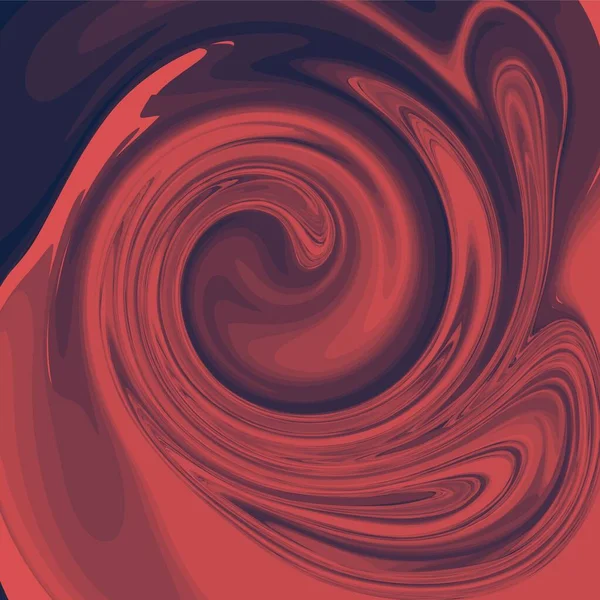 Red Black Color Psychedelic Fluid Art Abstract Background Concept Design — Wektor stockowy