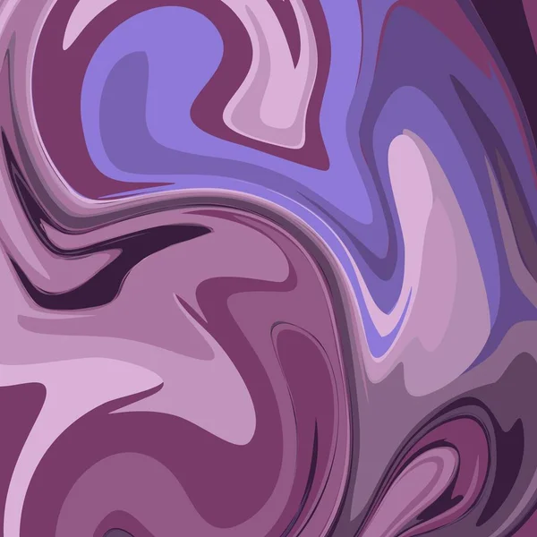 紫のバイオレットカラーサイケデリック流体アート抽象的背景コンセプトデザインベクトルイラスト — ストックベクタ