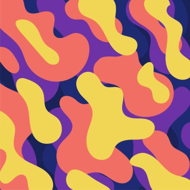 mor kırmızı renk sıvı sanat soyut arkaplan tasarım vektör çizimi