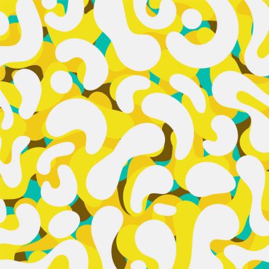 sarı yeşil beyaz renk sıvı sanat soyut arkaplan tasarım vektör çizimi