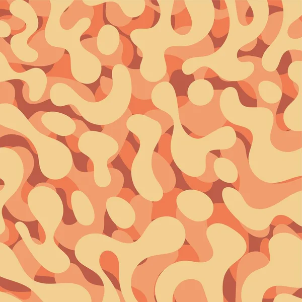 Orange Farbe Flüssigkeit Kunst Abstrakt Hintergrund Konzept Design Vektor Illustration — Stockvektor