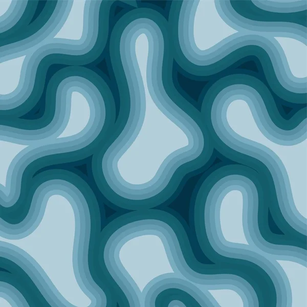 Blau Farbe Flüssig Kunst Abstrakt Hintergrund Konzept Design Vektor Illustration — Stockvektor