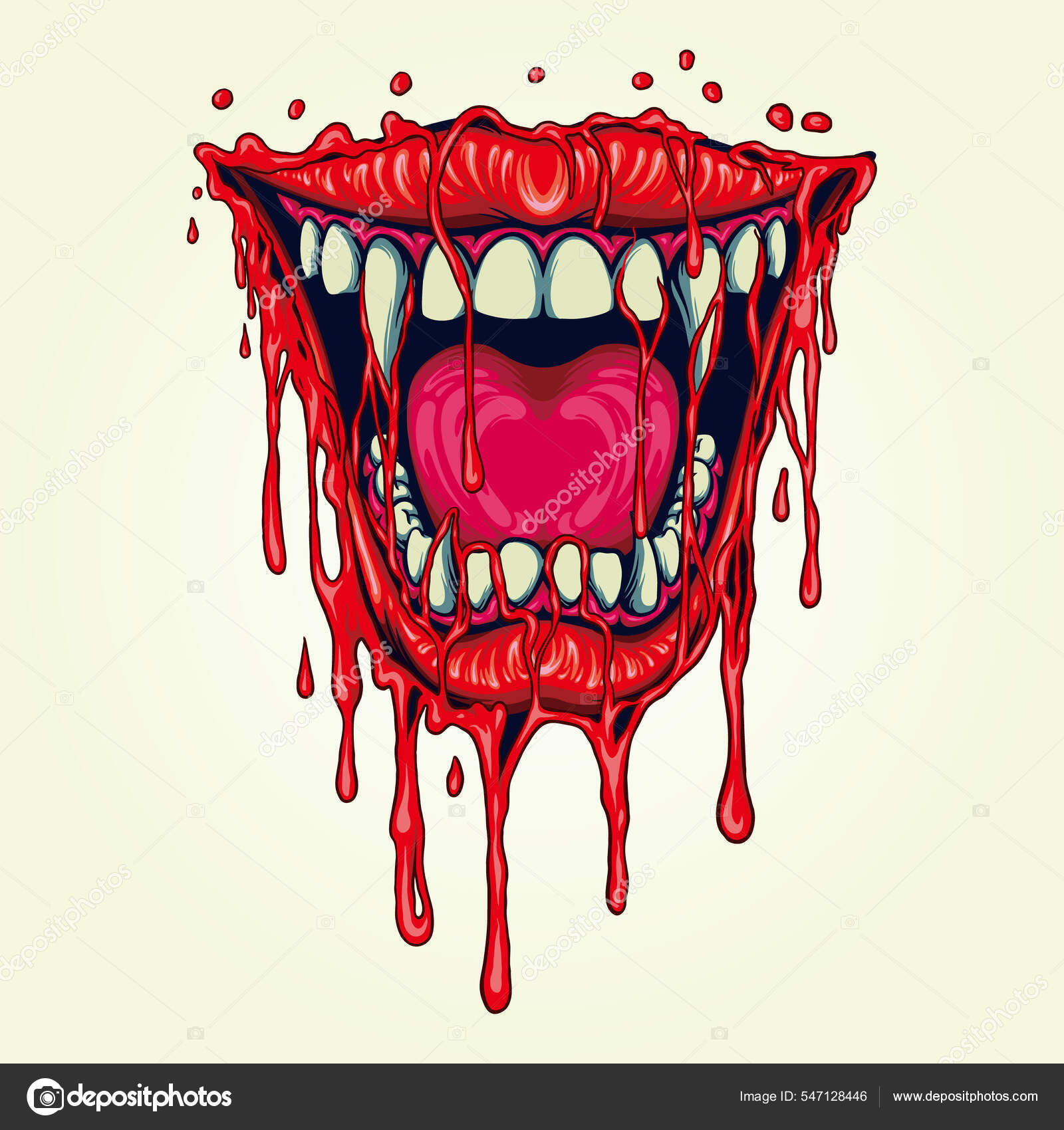 240+ Drawing Of A Bloody Vampire Mouth Stock Illustrations