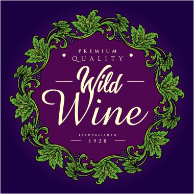 İş logonuz, ticari tişörtünüz, çıkartmalarınız, etiket tasarımlarınız, afişleriniz, tebrik kartlarınız reklam şirketiniz veya markalarınız için vintage üzüm çiçeği süsleme çizimleri