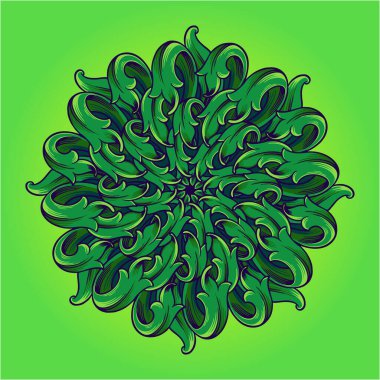 İş logonuz, ticari tişörtünüz, çıkartmalarınız, etiket tasarımlarınız, afişleriniz, tebrik kartlarınız reklam şirketiniz ya da markalarınız için klasik mandala çiçek desenli vektör çizimleri.