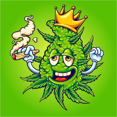 İş logosu, ticari tişört, çıkartma ve etiket tasarımları, poster, tebrik kartı reklam şirketi veya markalar için marihuana vektör çizimleri içeren ot başlığı