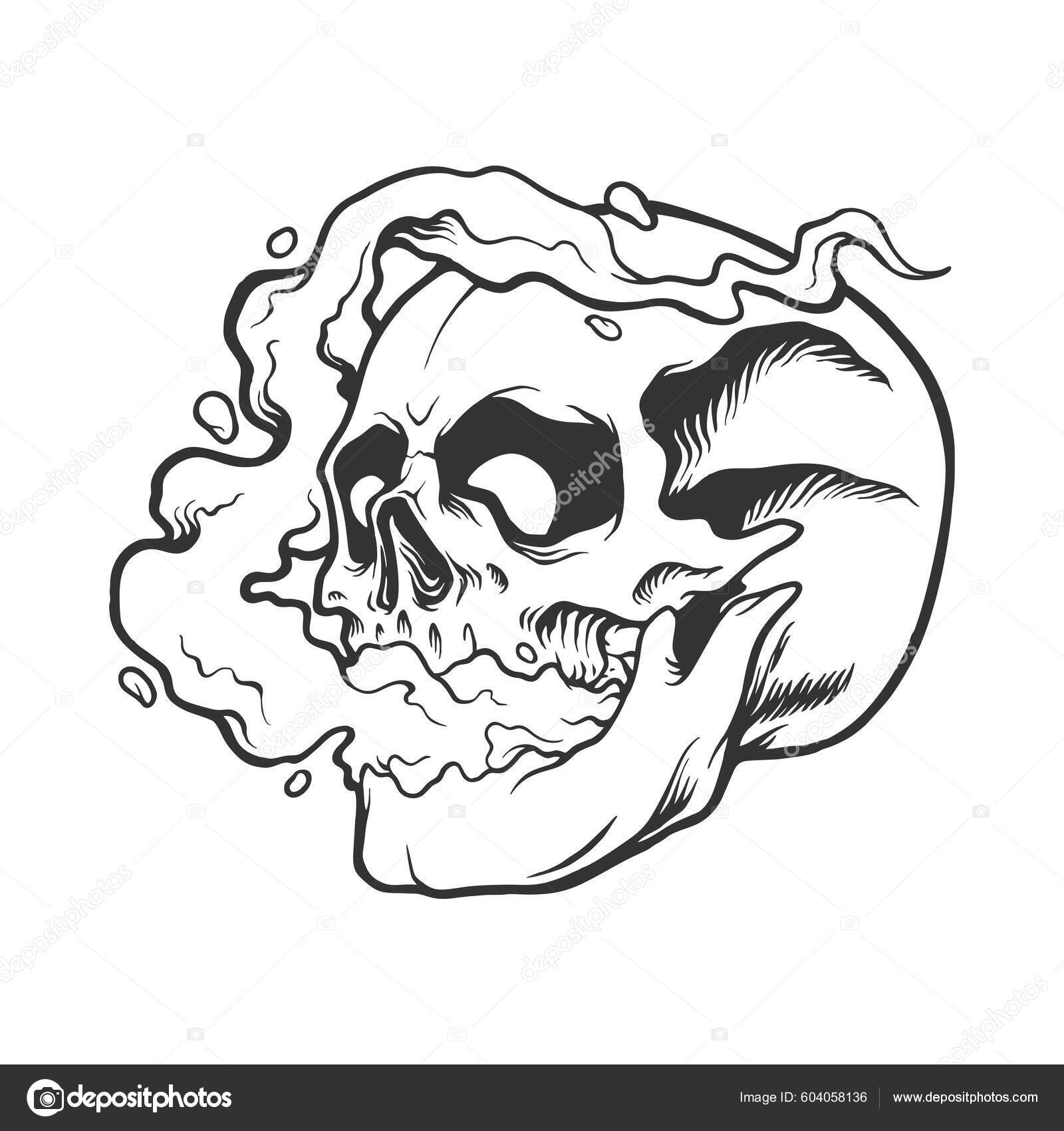 Skulls Stone Smoke Weed Silhouette Vector Illustrations Your Work Logo  Stock Vector by ©artgrarisstudio.gmail.com 604058136, image size:1600x1700