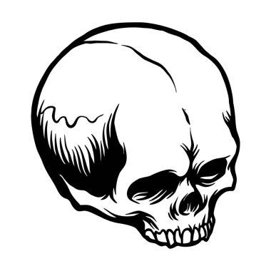 Baby Sugar Skull Silhouette Vector illustrations for your work Logo, mascot merchandise t-shirt, stickers and Label designs, poster, greeting cards advertising business company or brands.