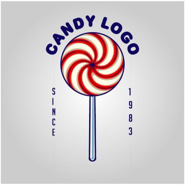 Delicious candy sweet logo illustration vector illustrations for your work logo, merchandise t-shirt, stickers and label designs, poster, greeting cards advertising business company or brands