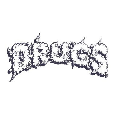 İş logonuz, ticari ürünleriniz, çıkartmalarınız, etiket tasarımlarınız, afişleriniz, tebrik kartları reklam şirketiniz veya markalarınız için duman efekti vektör çizimleri içeren tek renkli kelimeler