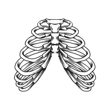 İş logonuz için tek renkli vektör çizimleri tüttüren göğüs kafesi yaprağı, ticari tişört, çıkartmalar ve etiket tasarımları, poster, tebrik kartları reklam şirketi veya markalar için