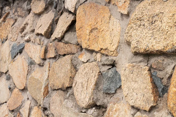 Fundo Parede Pedra Texturizada Antiga Natural — Fotografia de Stock