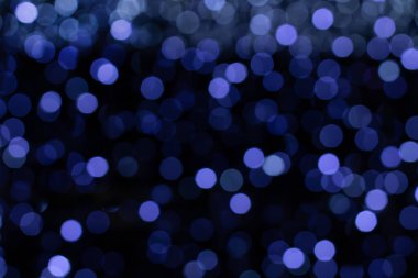 Güzel soyut mavi bokeh odaklanmış ışık arkaplanı