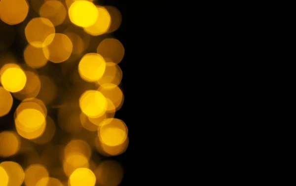 Mooie Abstracte Gouden Bokeh Gedefocuste Lichten Achtergrond — Stockfoto
