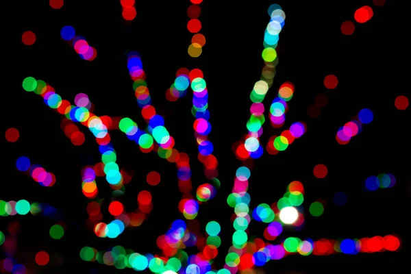 Belos Fogos Artifício Coloridos Céu Noturno — Fotografia de Stock
