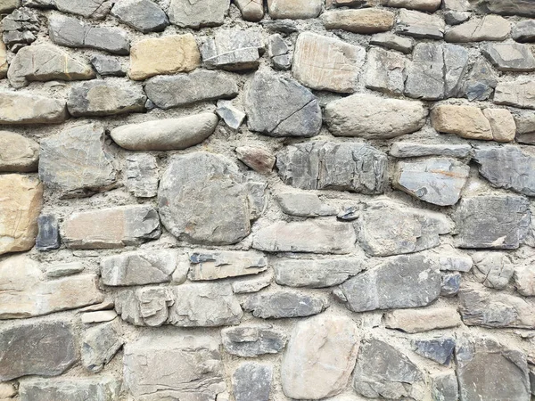 Padrão Cor Cinza Superfície Parede Pedra Real Com Cimento — Fotografia de Stock