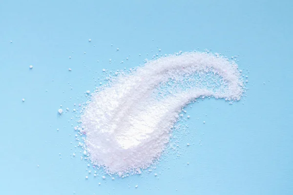 White Washing Powder Pile Blue Background — Stockfoto