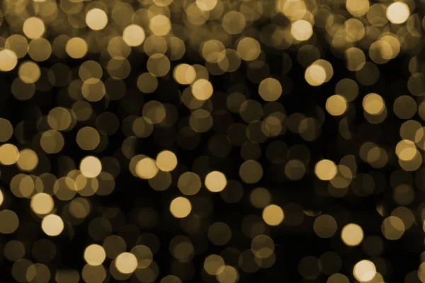 Mooie Abstracte Goudkleurige Bokeh Gedefocuste Lichten Achtergrond — Stockfoto