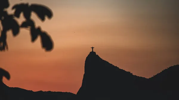 Rio Janeiro Brazilië Circa 2021 Christus Verlosser Cristo Redentor Een — Stockfoto