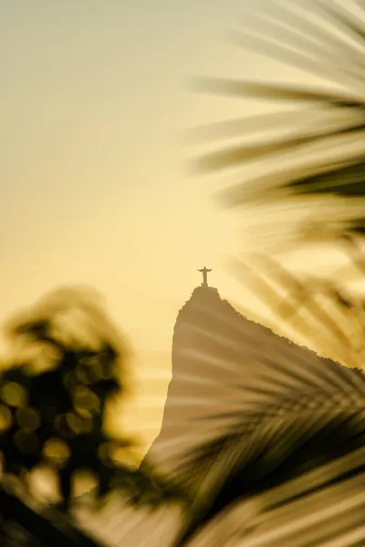 Rio Janeiro Brazilië Circa 2021 Christus Verlosser Cristo Redentor Een — Stockfoto