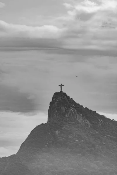 Rio Janeiro Brezilya Circa 2021 Kurtarıcı Cristo Redentor Brezilya Nın — Stok fotoğraf