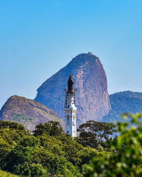 Foto Com Basílica Nossa Senhora Auxiliadora Uma Das Maiores Niterói — Fotografia de Stock