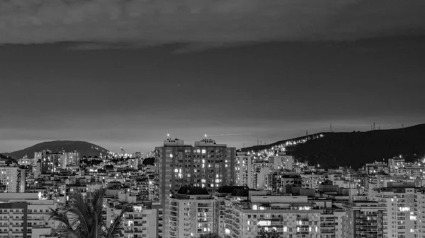 Niteroi Rio Janeiro Brasilien Circa 2021 Fotografering Ett Nattligt Stadslandskap — Stockfoto