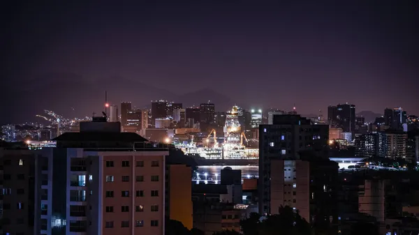 Niteroi Rio Janeiro Brazil Circa 2021 Photographic Record Nocturnal Urban — 图库照片