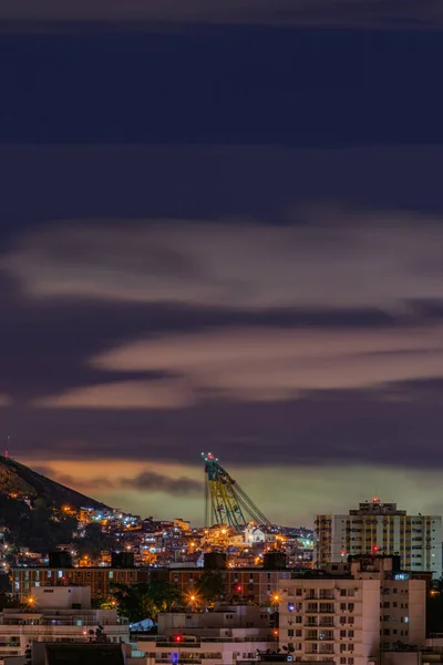 ニテロイ リオデジャネイロ ブラジル Circa 2021 ニテロイ Rjの街で撮影された夜景の写真記録 この都市はブラジル南東部で2番目に経済的に活発な州の首都圏に属しています — ストック写真