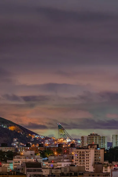 Niteroi Rio Janeiro Brazil Circa 2021 Фотографічний Запис Нічного Міського — стокове фото