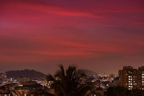 Niteroi Rio Janeiro Brazil Circa 2021 Photographic Record Nocturnal Urban — Stock Photo, Image