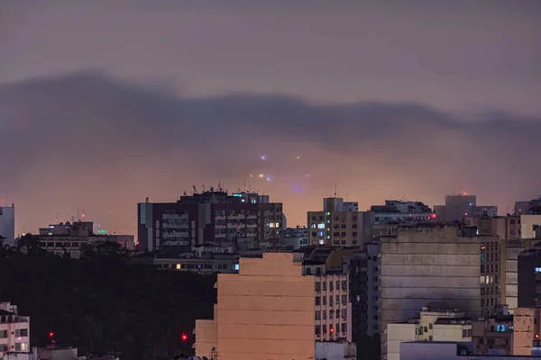 Niteroi Rio Janeiro Brasilien Circa 2021 Fotografering Ett Nattligt Stadslandskap — Stockfoto