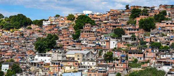 Comunità Conosciute Come Favela Sono Aree Urbane Caratterizzate Abitazioni Precarie — Foto Stock