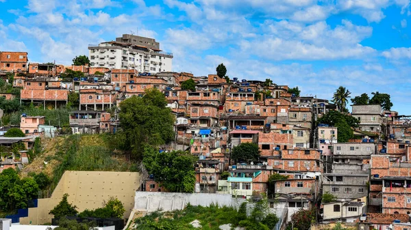 Communities known as favela are urban areas characterized by precarious housing and poor urban infrastructure. They are considered a consequence of the country\'s poor income distribution and housing deficit. Photo taken in Rio de Janeiro, Brazil.