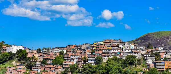 Comunidades Conhecidas Como Favela São Áreas Urbanas Caracterizadas Por Moradias Imagens Royalty-Free