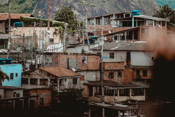 Communities known as favela are urban areas characterized by precarious housing and poor urban infrastructure. They are considered a consequence of the country\'s poor income distribution and housing deficit. Photo taken in Rio de Janeiro, Brazil.