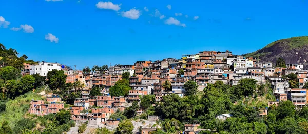 Comunidades Conhecidas Como Favela São Áreas Urbanas Caracterizadas Por Moradias — Fotografia de Stock