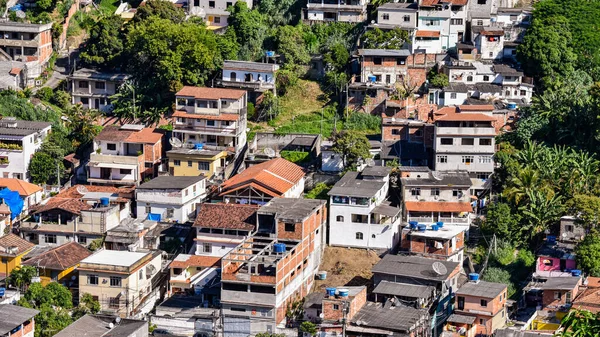 Favela Néven Ismert Közösségek Olyan Városi Területek Amelyeket Bizonytalan Lakások — Stock Fotó