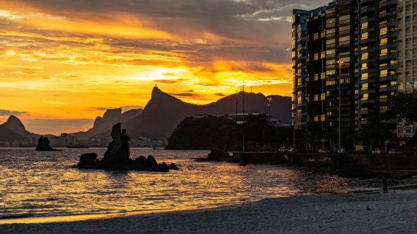 Rio Janeiro Brazília Circa 2021 Óceán Part Menti Régiója Napközben — Stock Fotó
