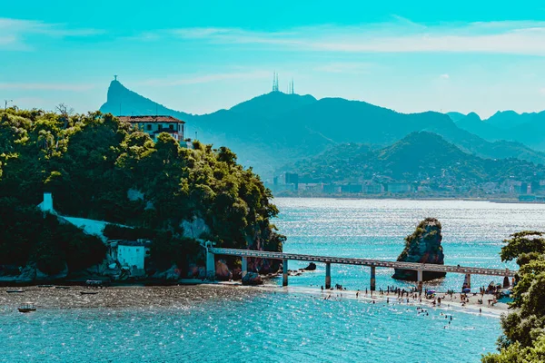 Rio Janeiro Brasile Circa 2021 Regione Costiera Spiaggia Oceanica Durante — Foto Stock
