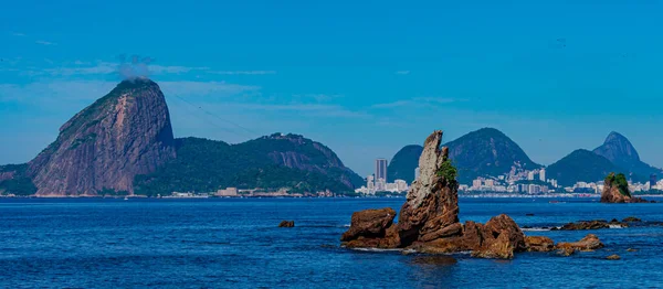 Rio Janeiro Brazília Circa 2021 Óceán Part Menti Régiója Napközben — Stock Fotó